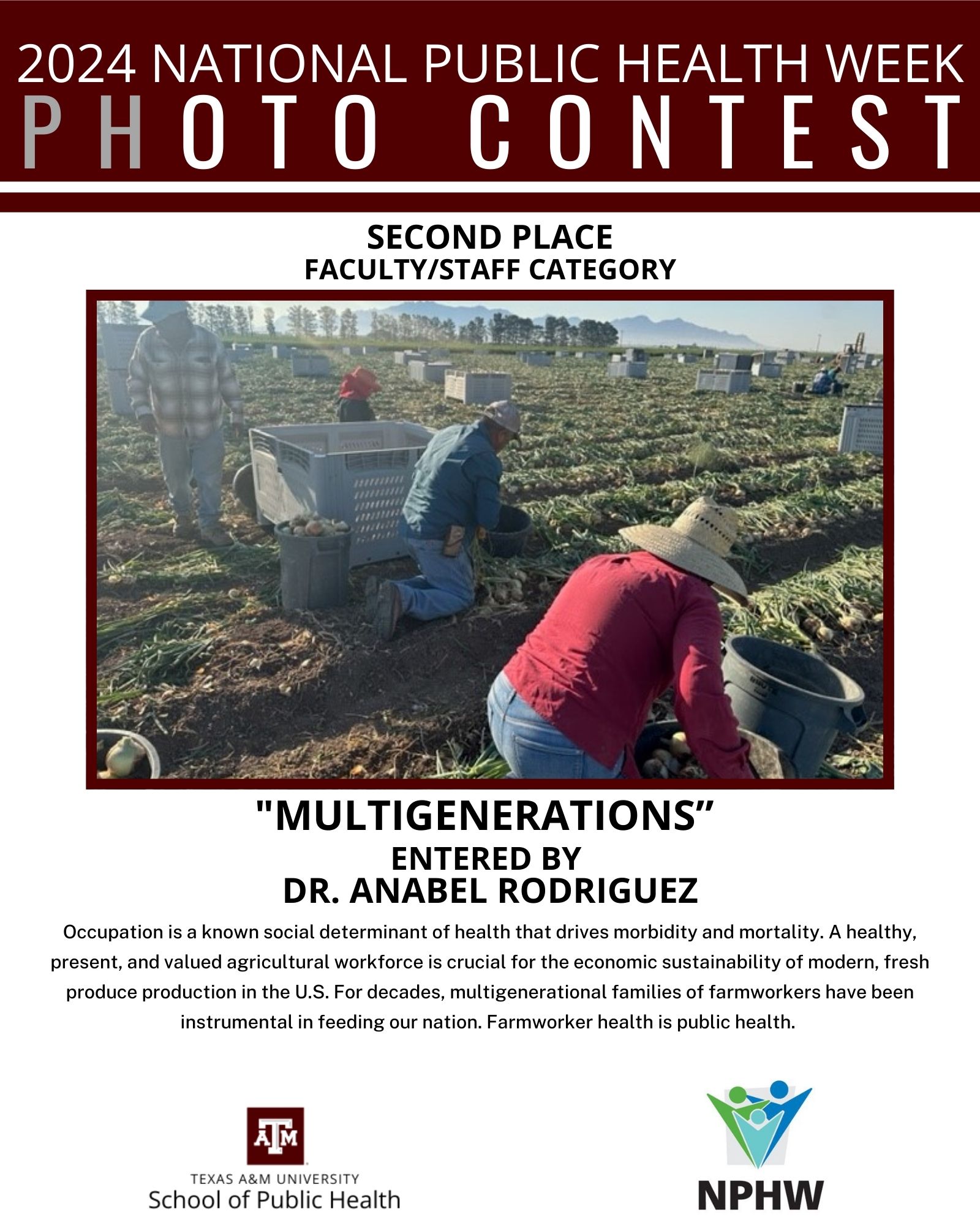 "Multigenerations" - 2nd Place Faculty/Staff Winner